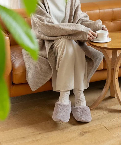 ふわふわ 暖かい 冬用 スリッパ ルームシューズ