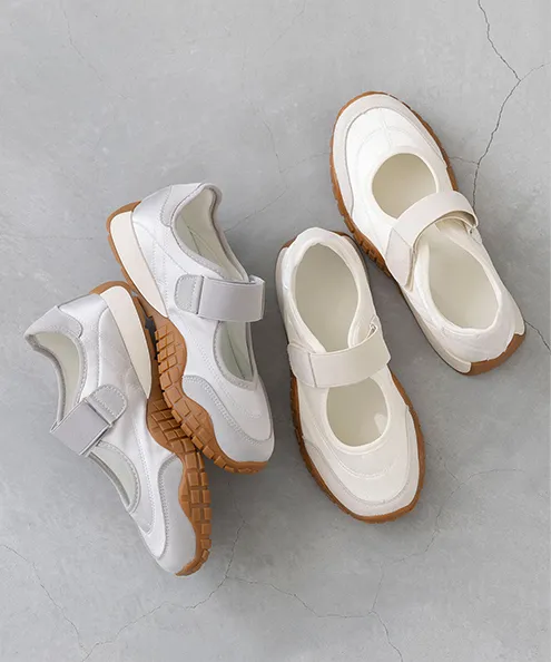 メリージェーン バレエ スニーカー