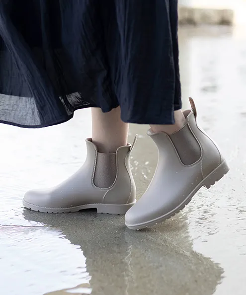 サイドゴア レインブーツ