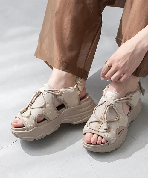 厚底 スポーツサンダル