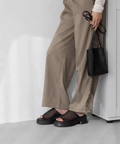 シアーチュール 厚底サンダル