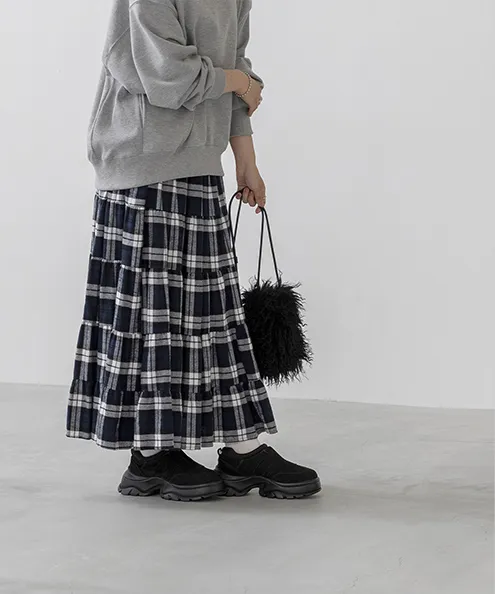 厚底 スリッポン スニーカー