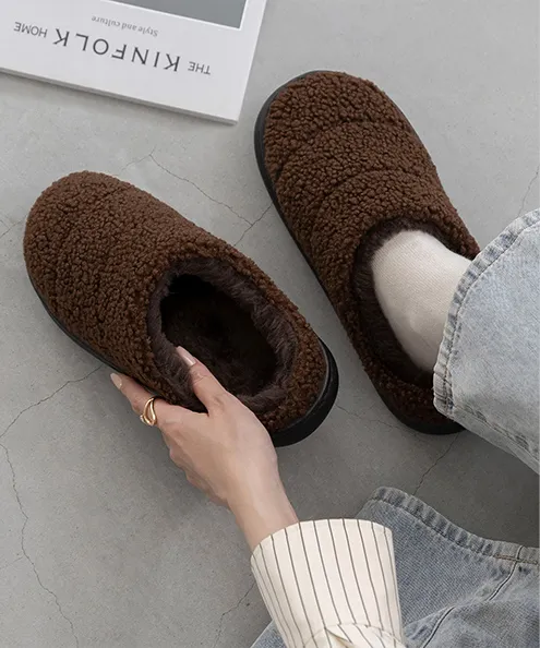 ふんわり暖か 軽量 ボア サボ サンダル